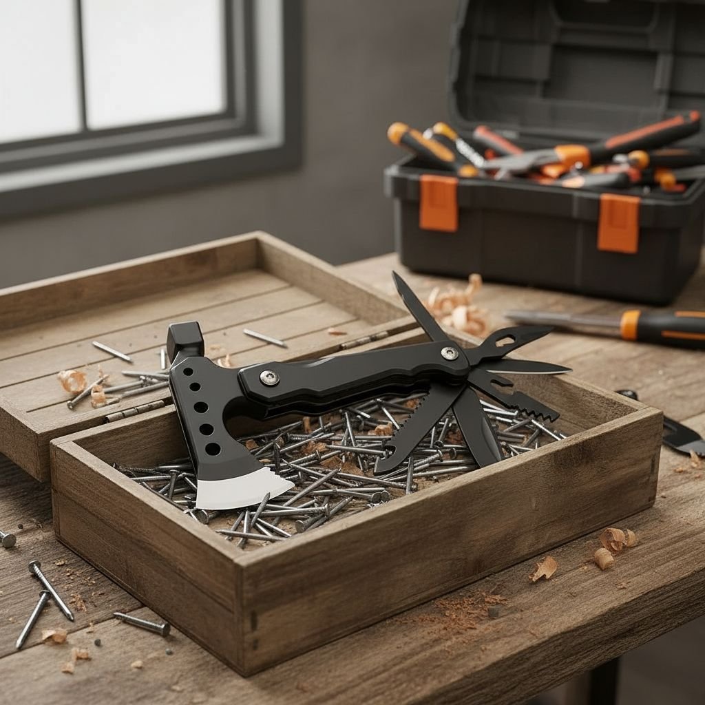 მულტი ფუნქციური მინი ნაჯახი & ჩაქუჩი