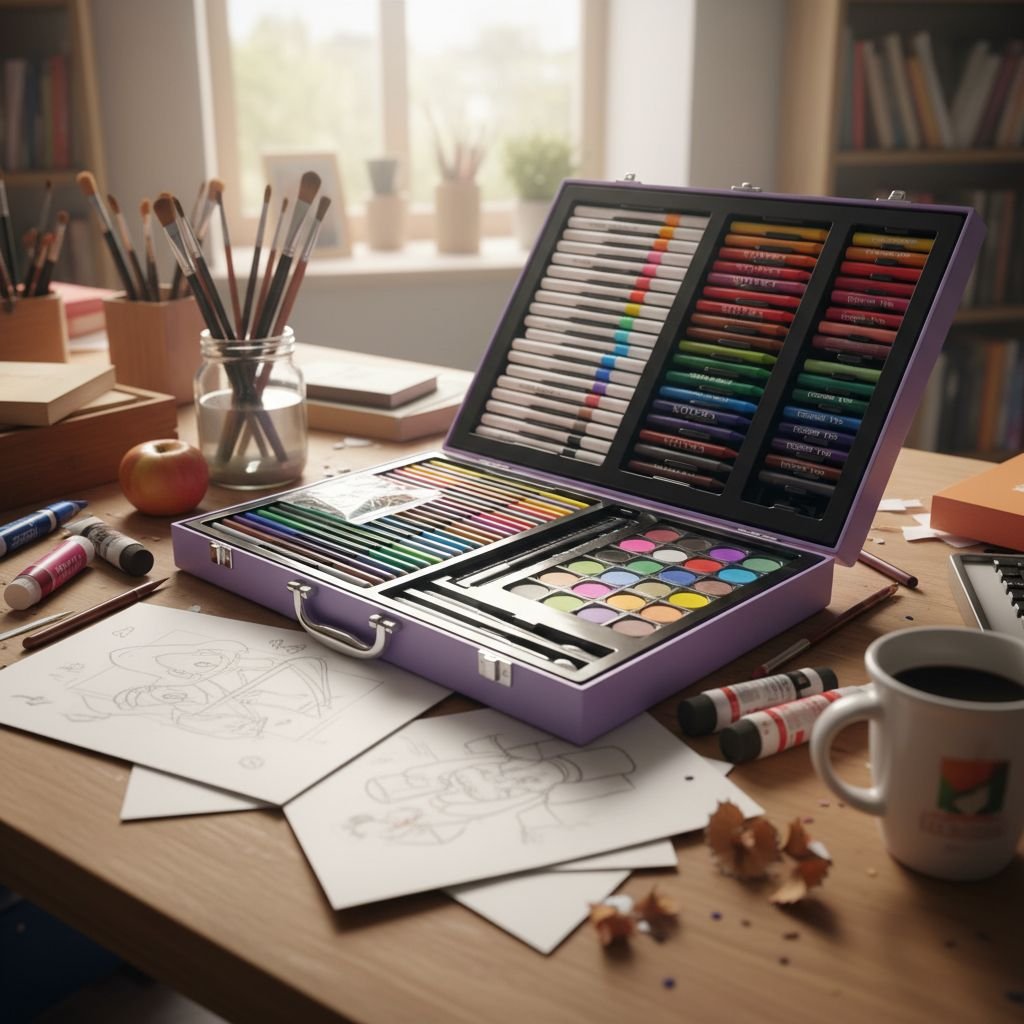 128 ნაწილიანი სახატავი ნაკრები